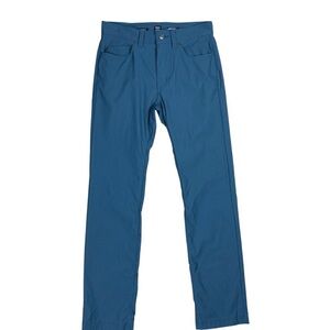 Prana Blue Straight-Leg Pants 38 x 30
